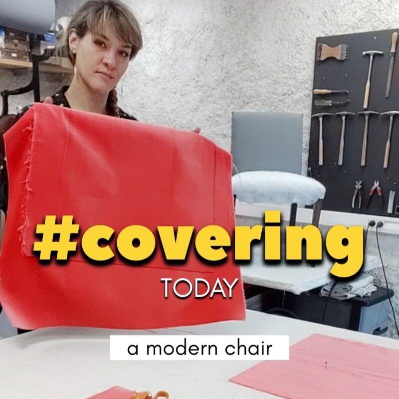 How to cover a modern bridge chair (3 videos tutorials)