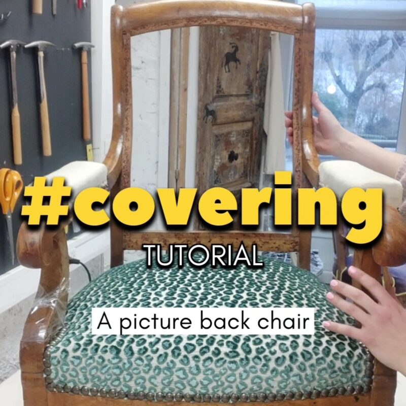 How to cover a picture back chair