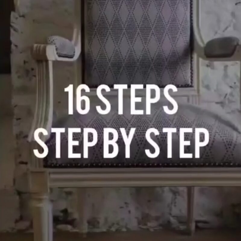 The 16 steps of (traditionnal) upholstery