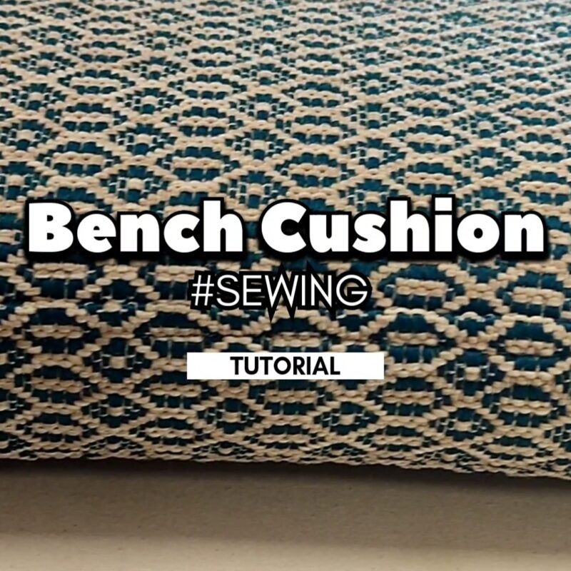 How to sew a bench boxed cushion