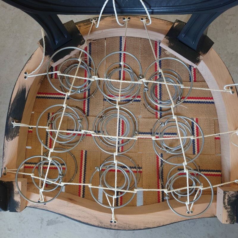Springing: How to tie coil springs (two way method)