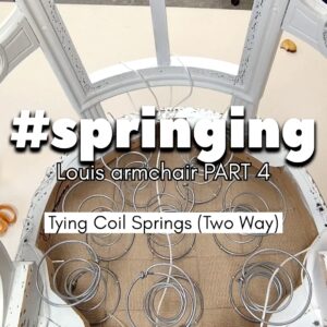 Read more about the article Springing: How to tie coil springs (two way method) on a armchair