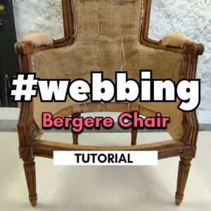 Read more about the article Traditional webbing a bergere chair