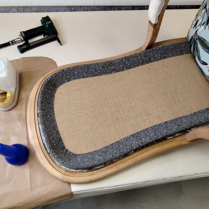 Modern Foam Upholstery : The back of a Voltaire Chair